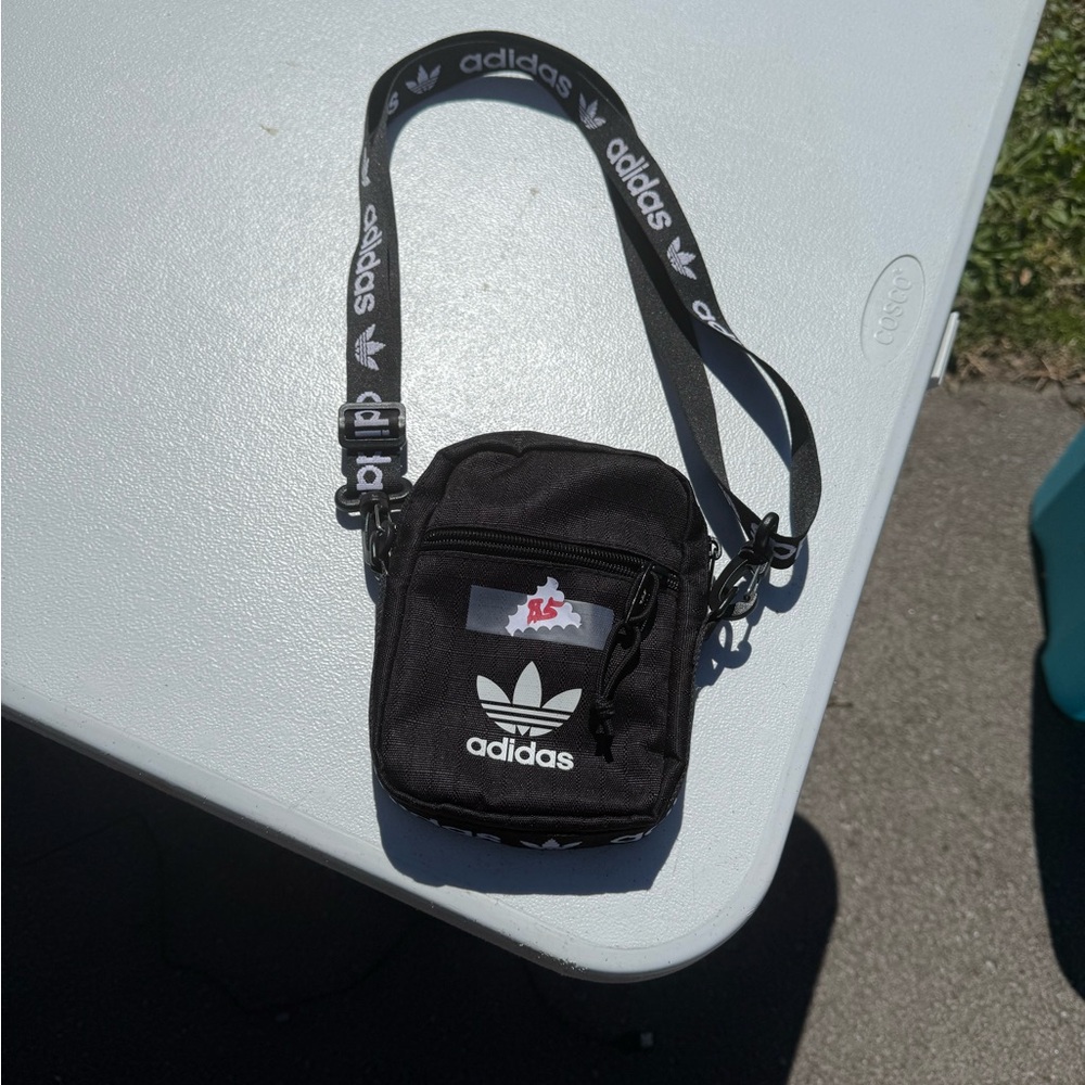 Adidas Black Sporty Crossbody Bag with Adjustable Strap
